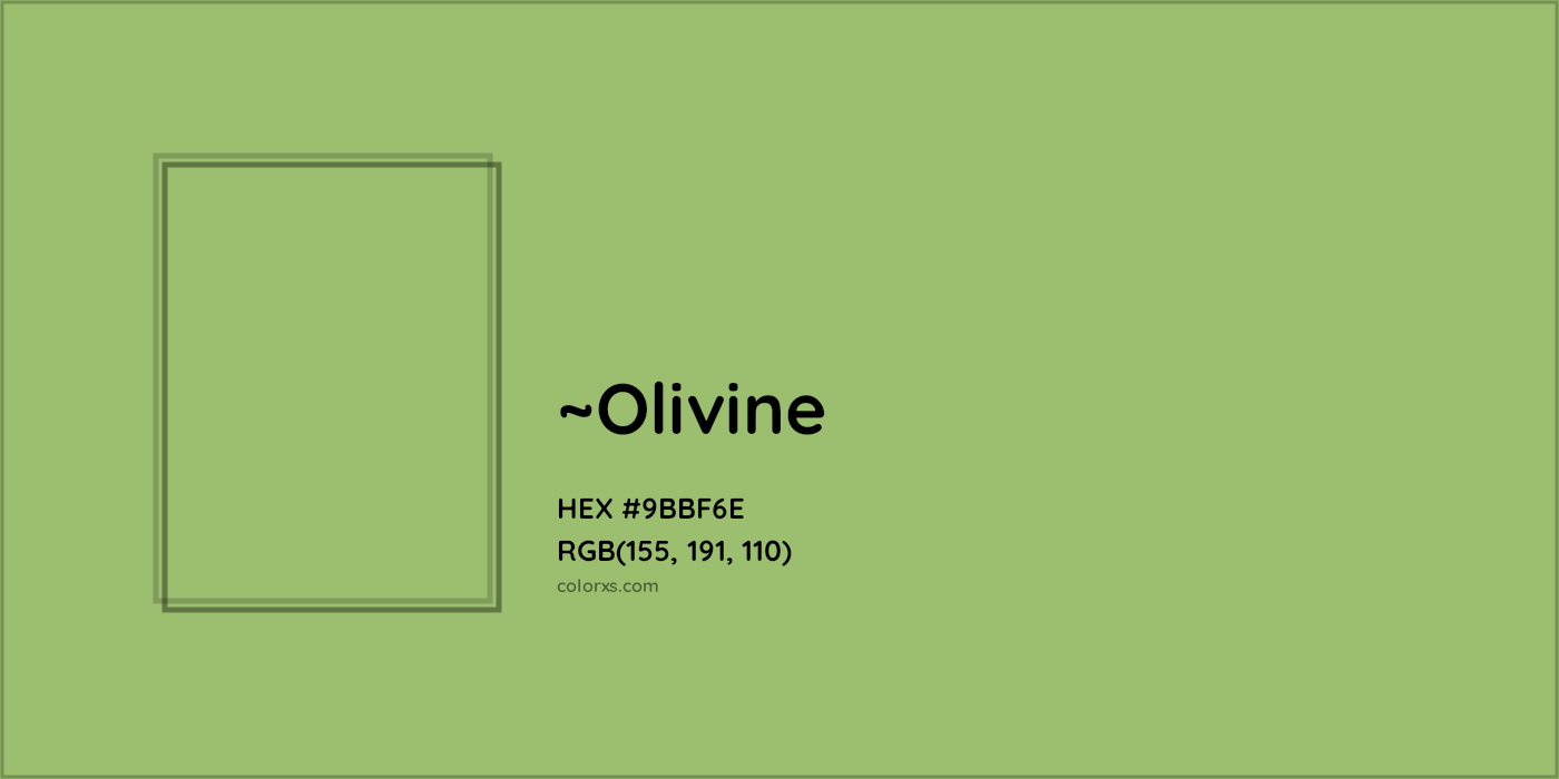 HEX #9BBF6E Color Name, Color Code, Palettes, Similar Paints, Images