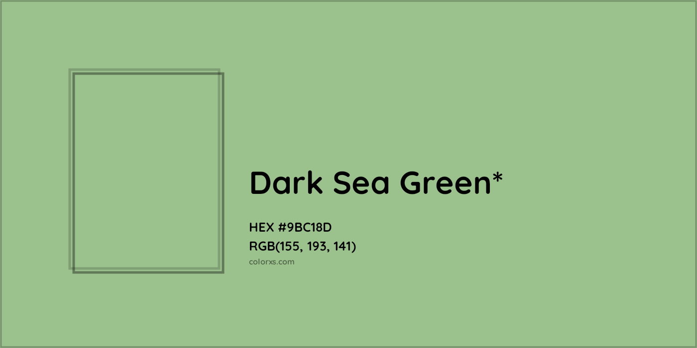 HEX #9BC18D Color Name, Color Code, Palettes, Similar Paints, Images