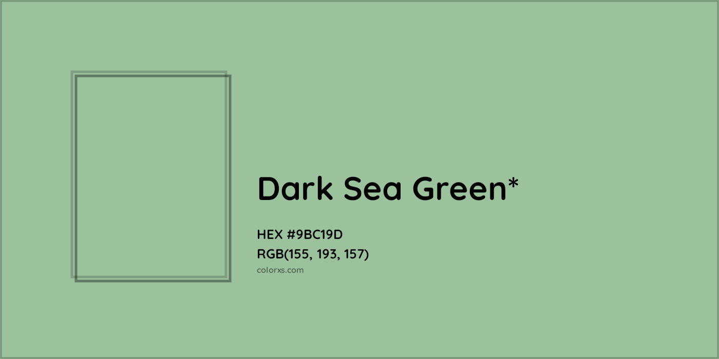 HEX #9BC19D Color Name, Color Code, Palettes, Similar Paints, Images