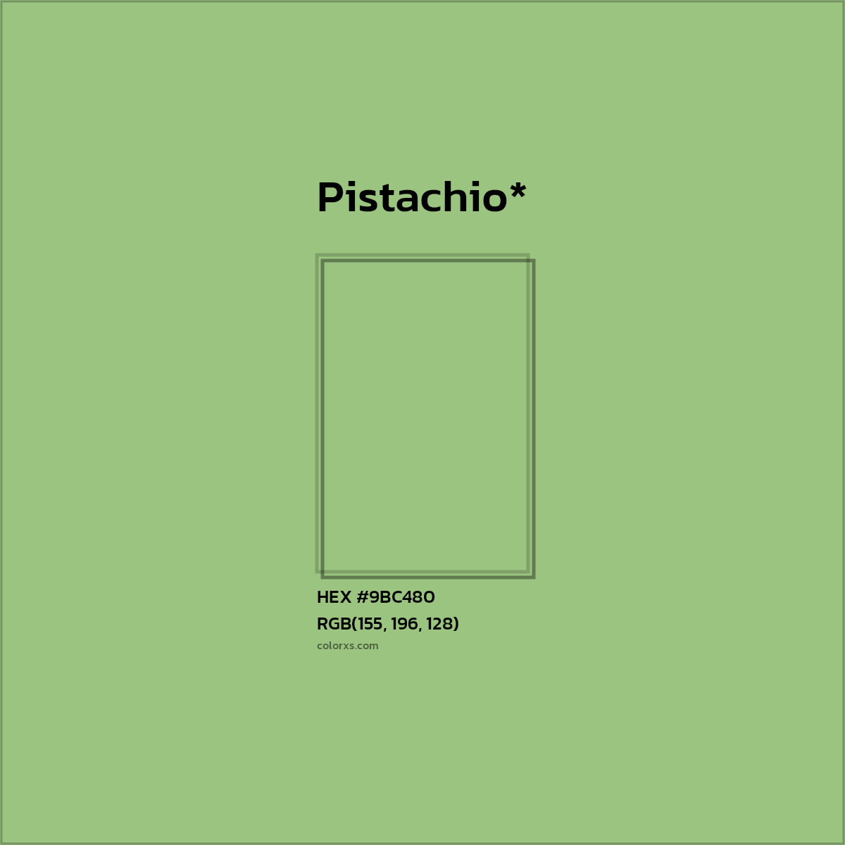 HEX #9BC480 Color Name, Color Code, Palettes, Similar Paints, Images