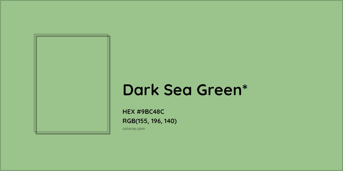 HEX #9BC48C Color Name, Color Code, Palettes, Similar Paints, Images