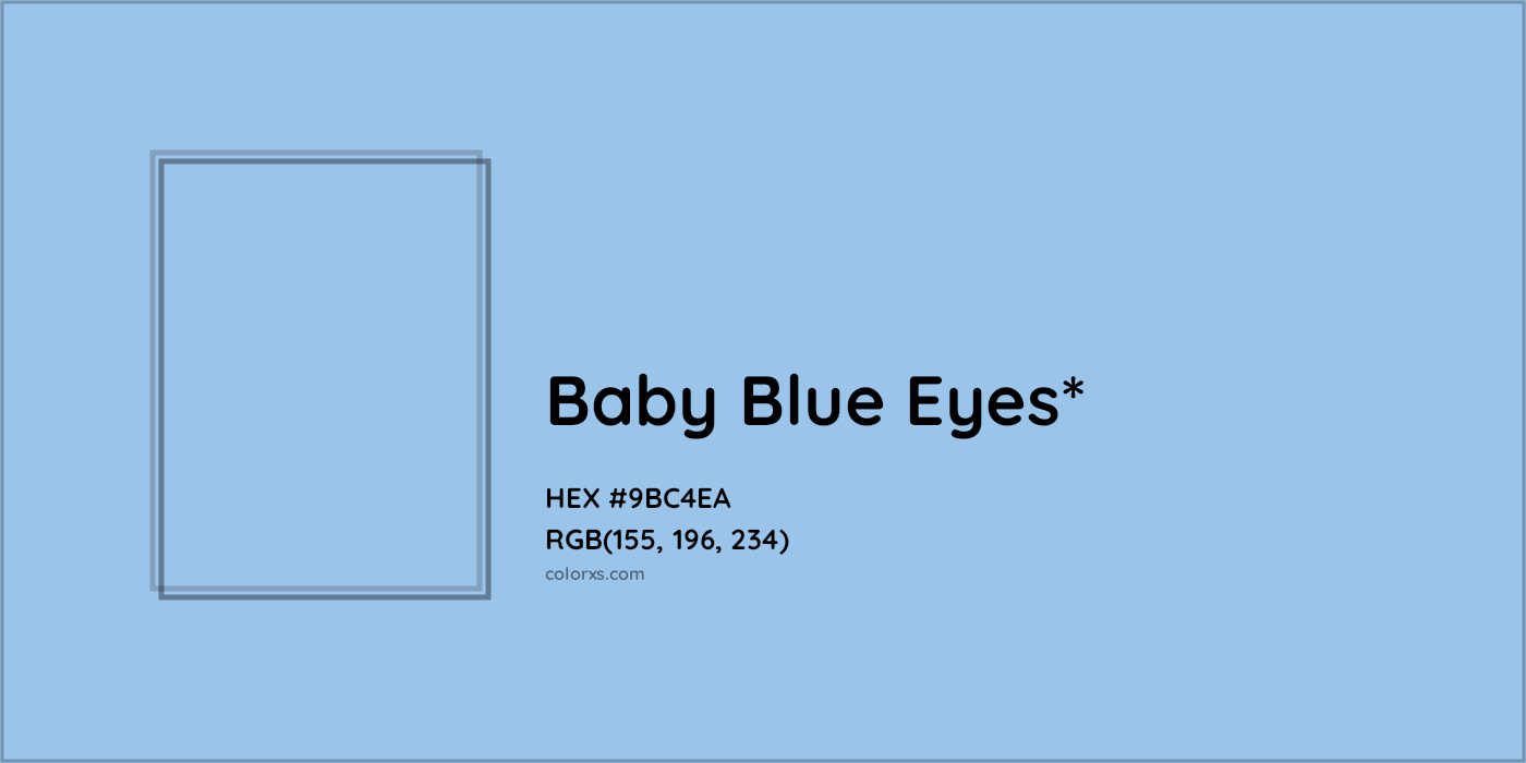 HEX #9BC4EA Color Name, Color Code, Palettes, Similar Paints, Images