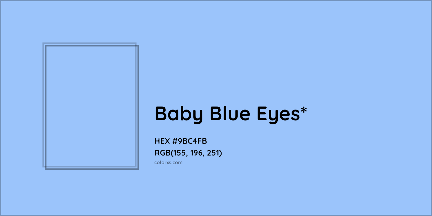HEX #9BC4FB Color Name, Color Code, Palettes, Similar Paints, Images