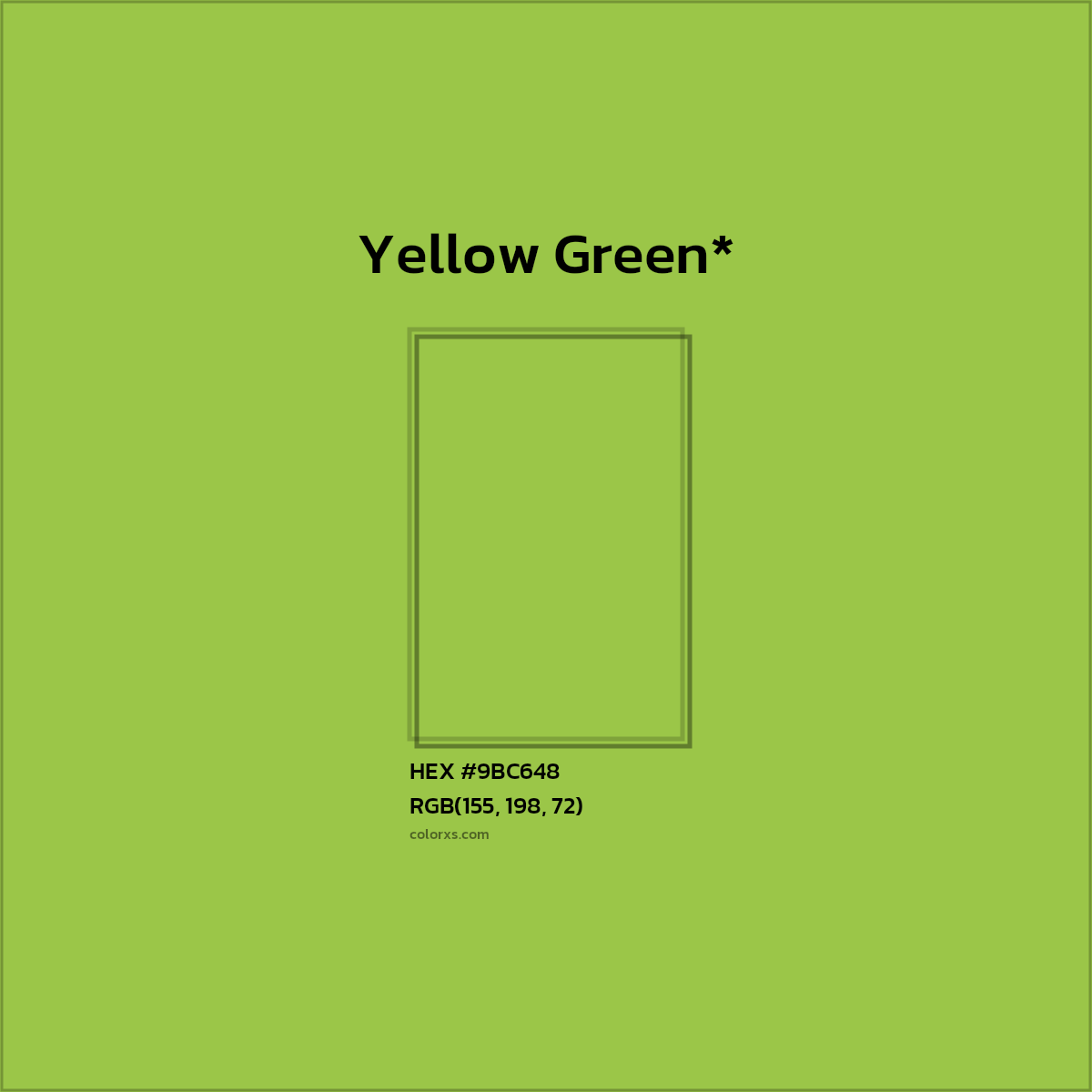 HEX #9BC648 Color Name, Color Code, Palettes, Similar Paints, Images