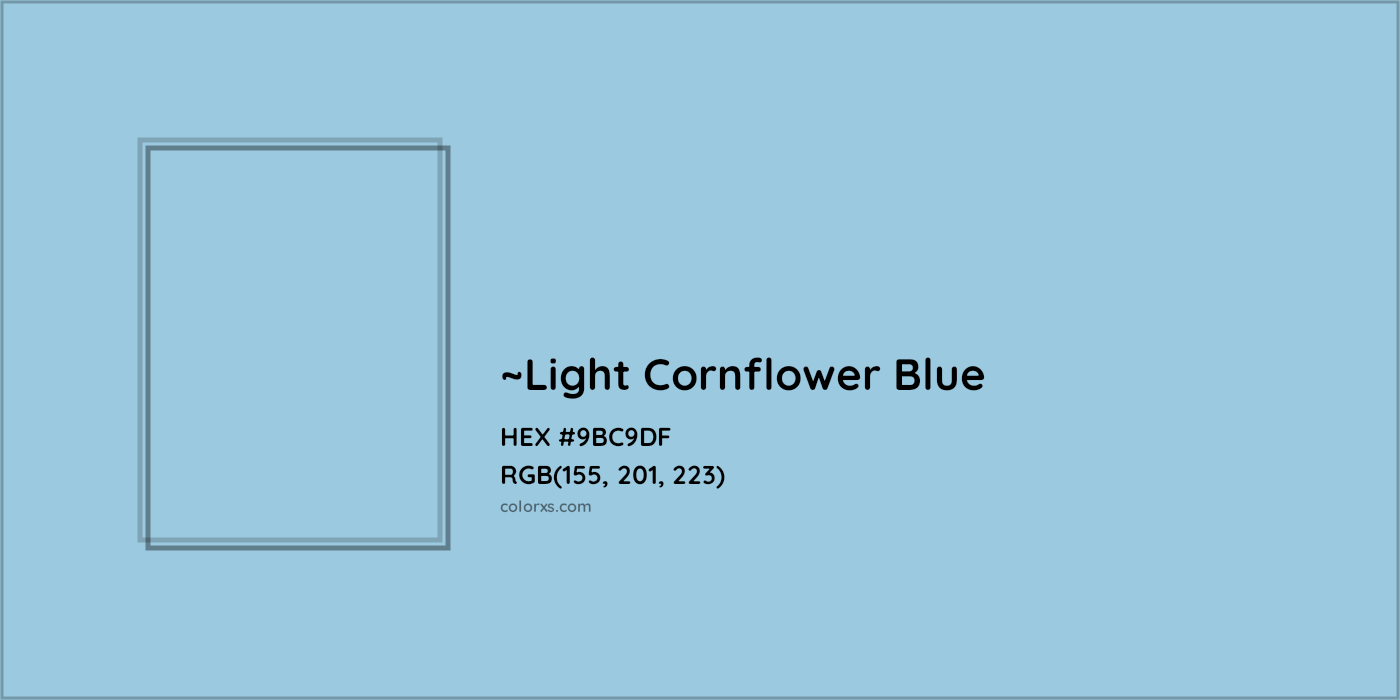 HEX #9BC9DF Color Name, Color Code, Palettes, Similar Paints, Images