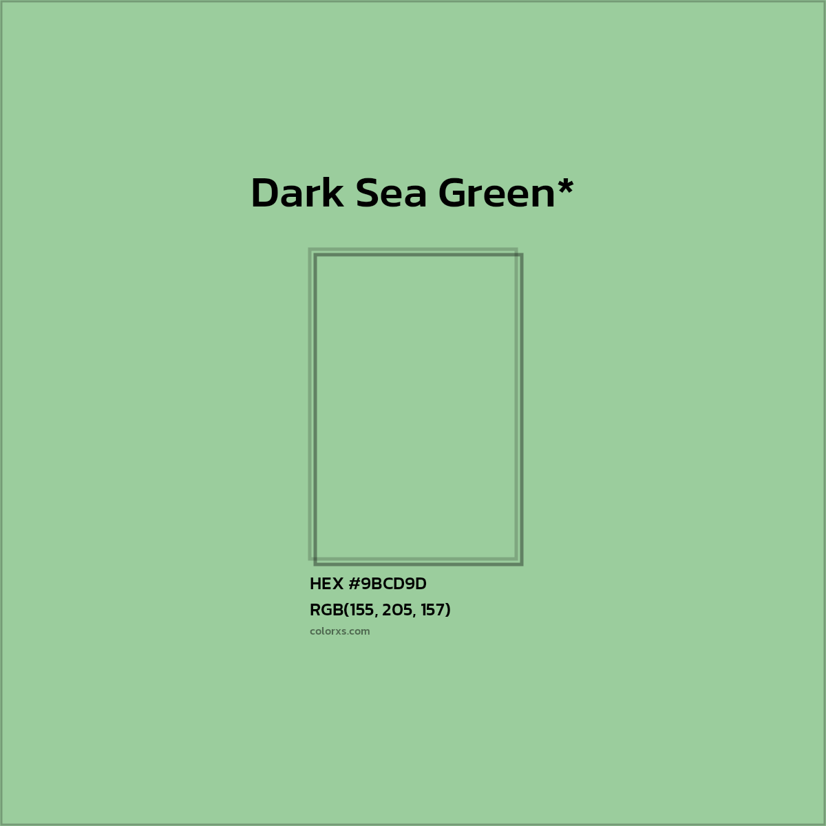 HEX #9BCD9D Color Name, Color Code, Palettes, Similar Paints, Images