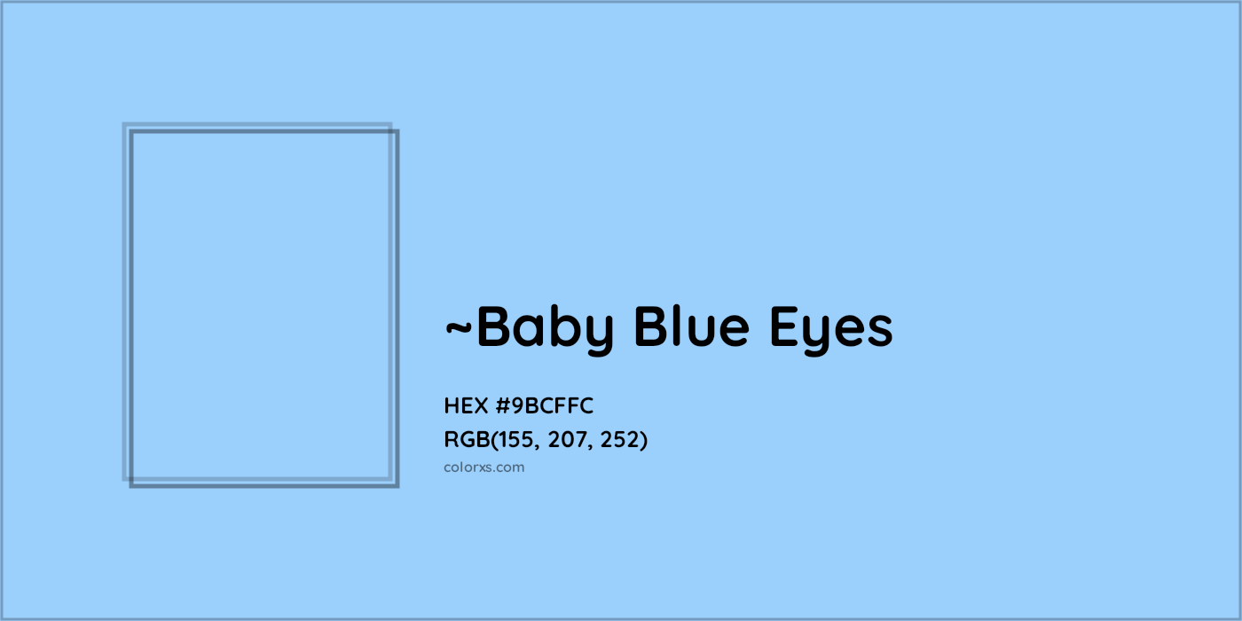 HEX #9BCFFC Color Name, Color Code, Palettes, Similar Paints, Images