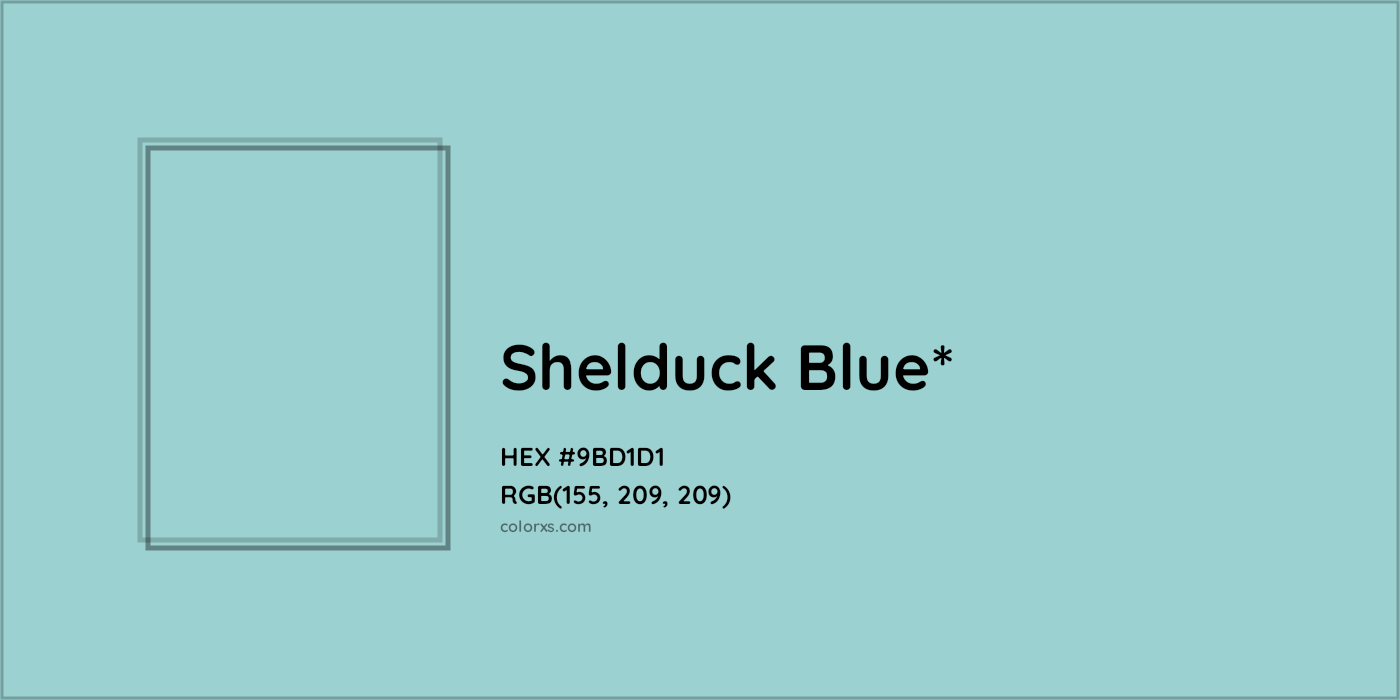 HEX #9BD1D1 Color Name, Color Code, Palettes, Similar Paints, Images