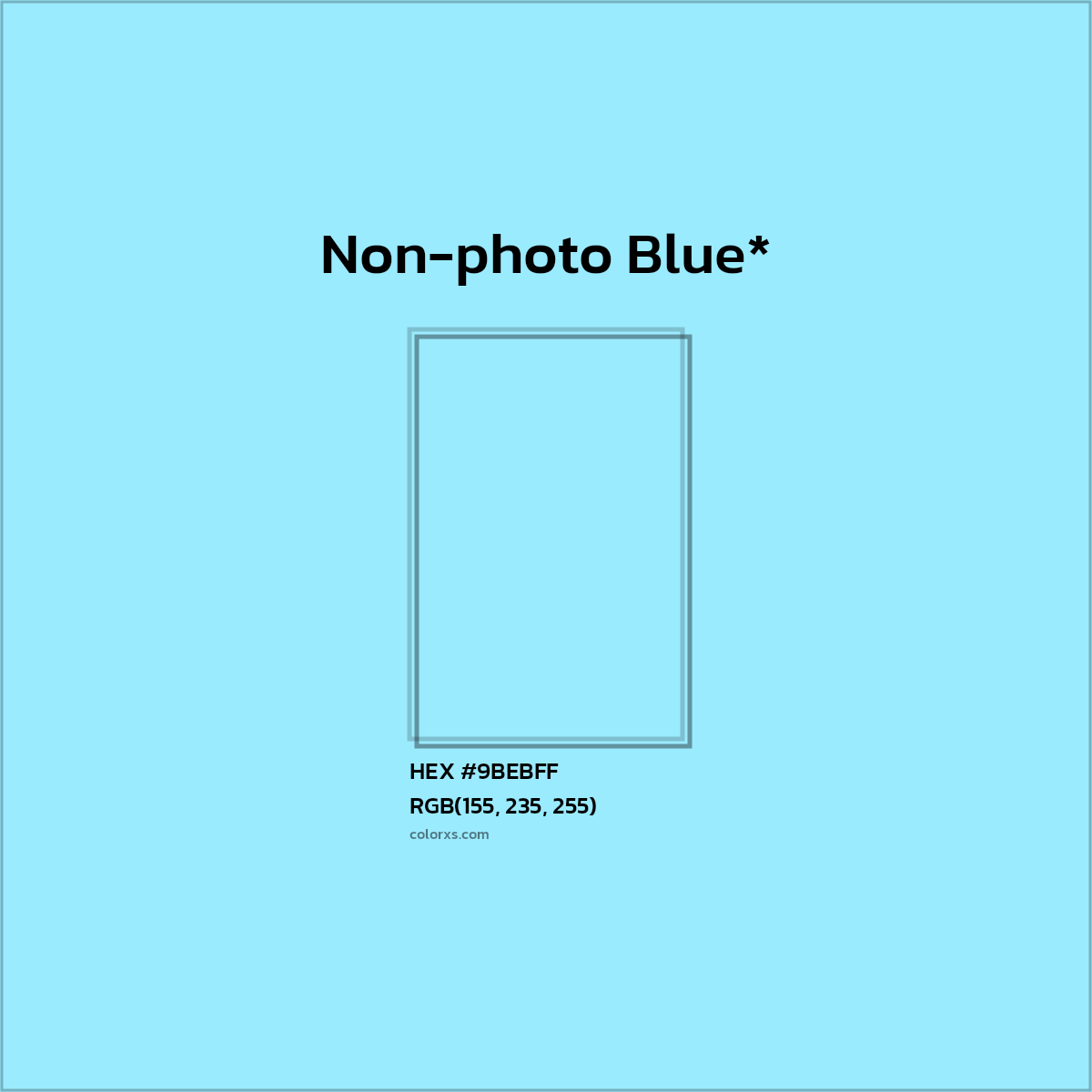 HEX #9BEBFF Color Name, Color Code, Palettes, Similar Paints, Images