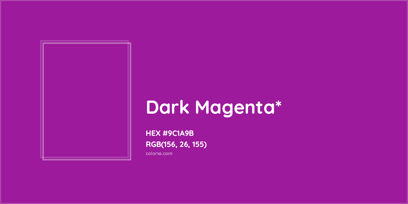 HEX #9C1A9B Color Name, Color Code, Palettes, Similar Paints, Images