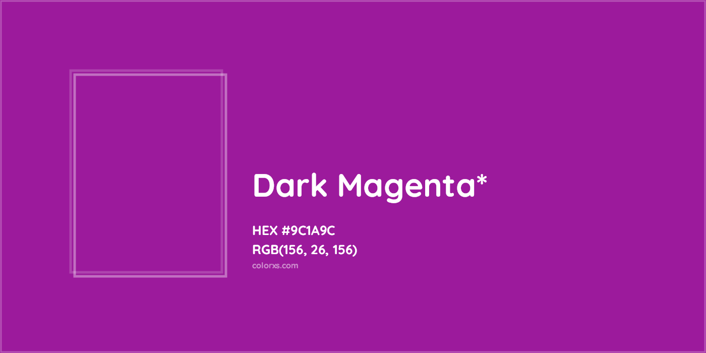 HEX #9C1A9C Color Name, Color Code, Palettes, Similar Paints, Images