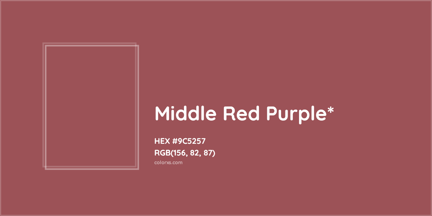HEX #9C5257 Color Name, Color Code, Palettes, Similar Paints, Images