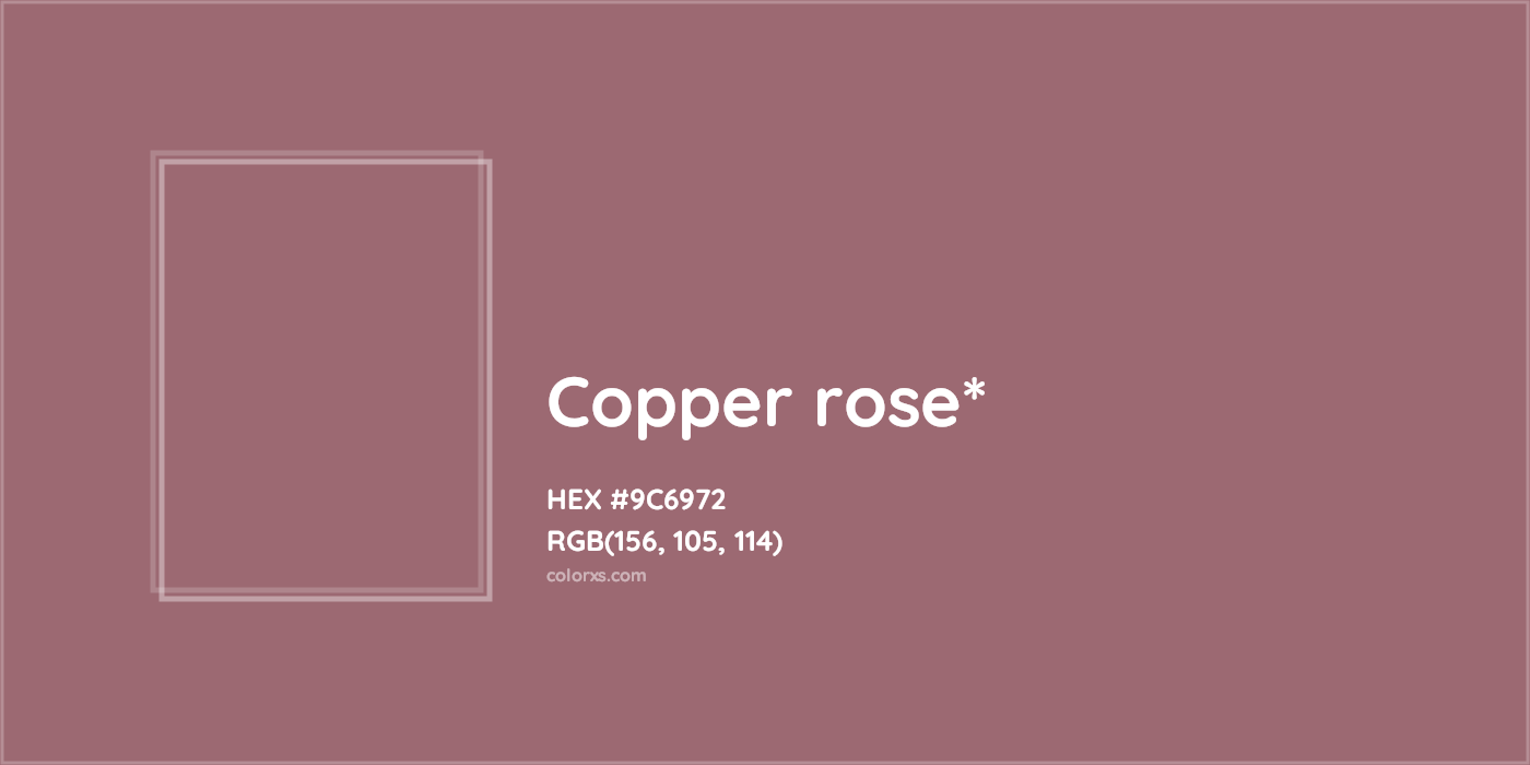 HEX #9C6972 Color Name, Color Code, Palettes, Similar Paints, Images