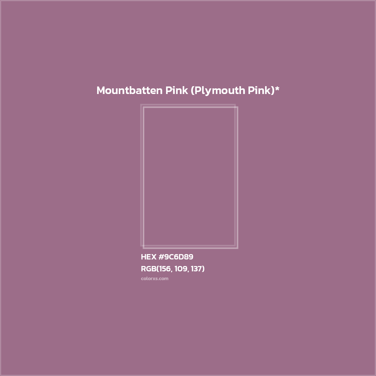 HEX #9C6D89 Color Name, Color Code, Palettes, Similar Paints, Images