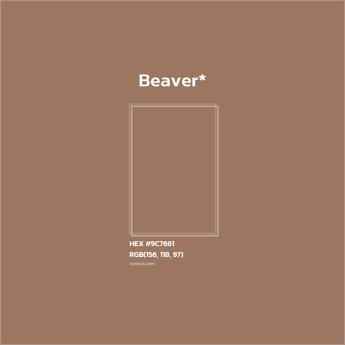 HEX #9C7661 Color Name, Color Code, Palettes, Similar Paints, Images