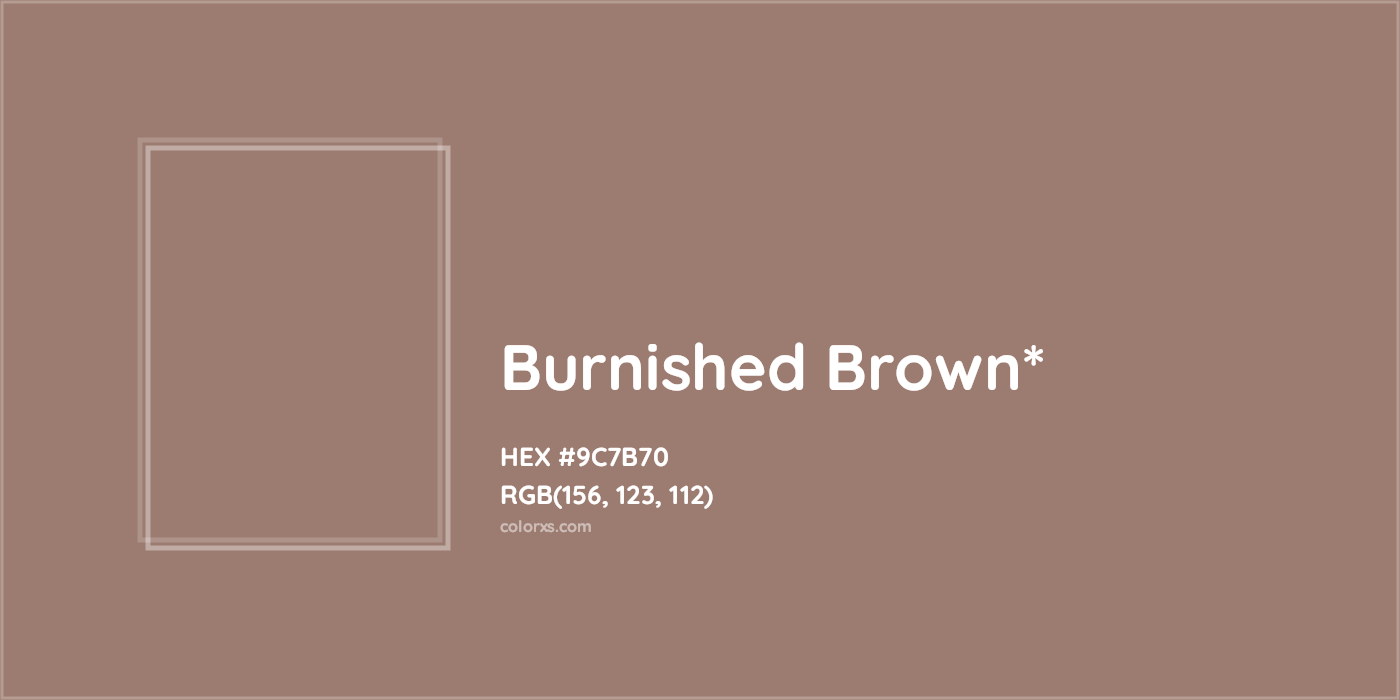 HEX #9C7B70 Color Name, Color Code, Palettes, Similar Paints, Images