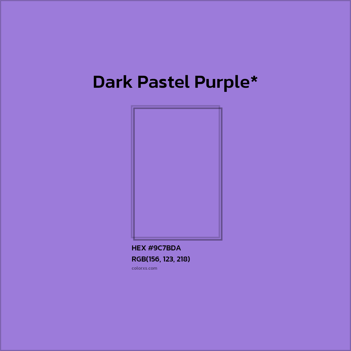 HEX #9C7BDA Color Name, Color Code, Palettes, Similar Paints, Images