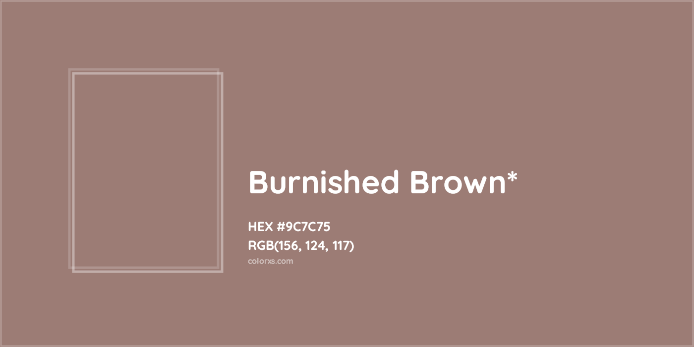 HEX #9C7C75 Color Name, Color Code, Palettes, Similar Paints, Images
