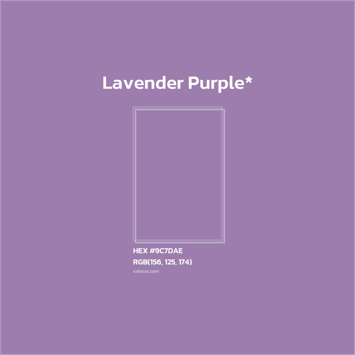 HEX #9C7DAE Color Name, Color Code, Palettes, Similar Paints, Images