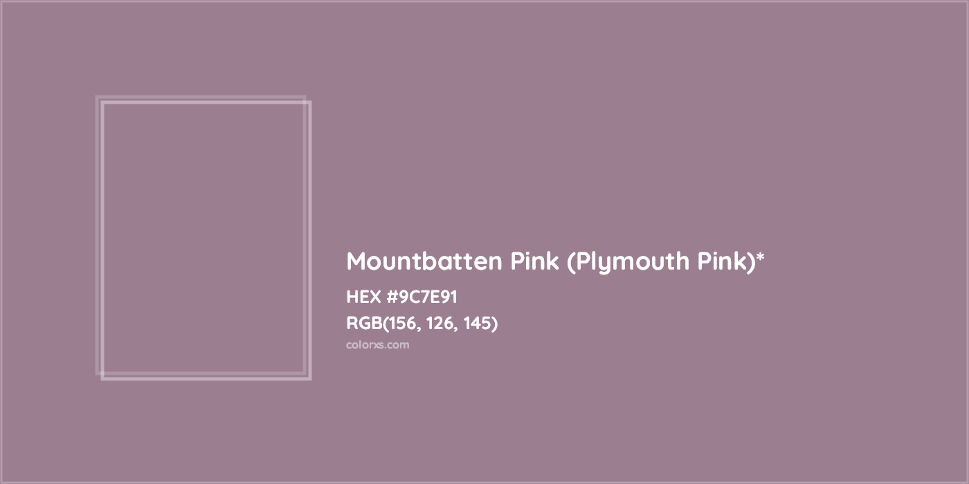 HEX #9C7E91 Color Name, Color Code, Palettes, Similar Paints, Images