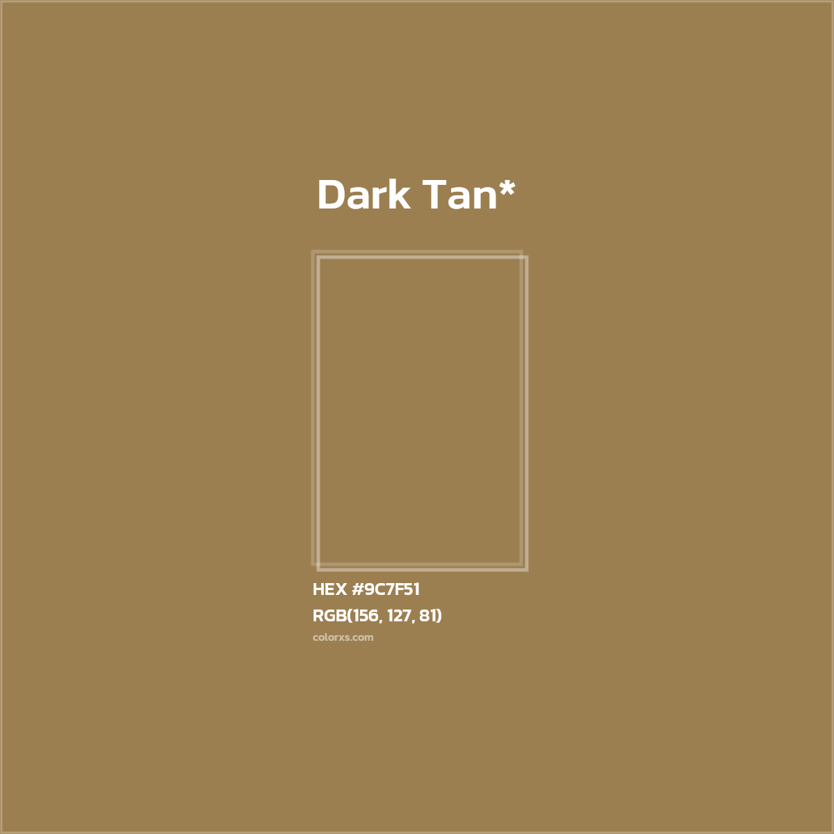 HEX #9C7F51 Color Name, Color Code, Palettes, Similar Paints, Images