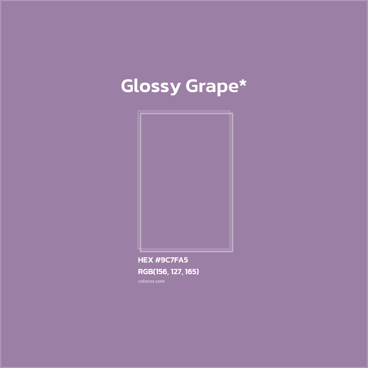 HEX #9C7FA5 Color Name, Color Code, Palettes, Similar Paints, Images