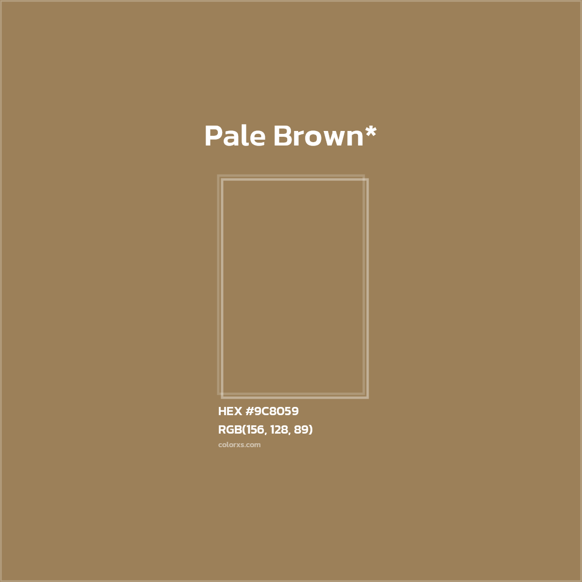 HEX #9C8059 Color Name, Color Code, Palettes, Similar Paints, Images