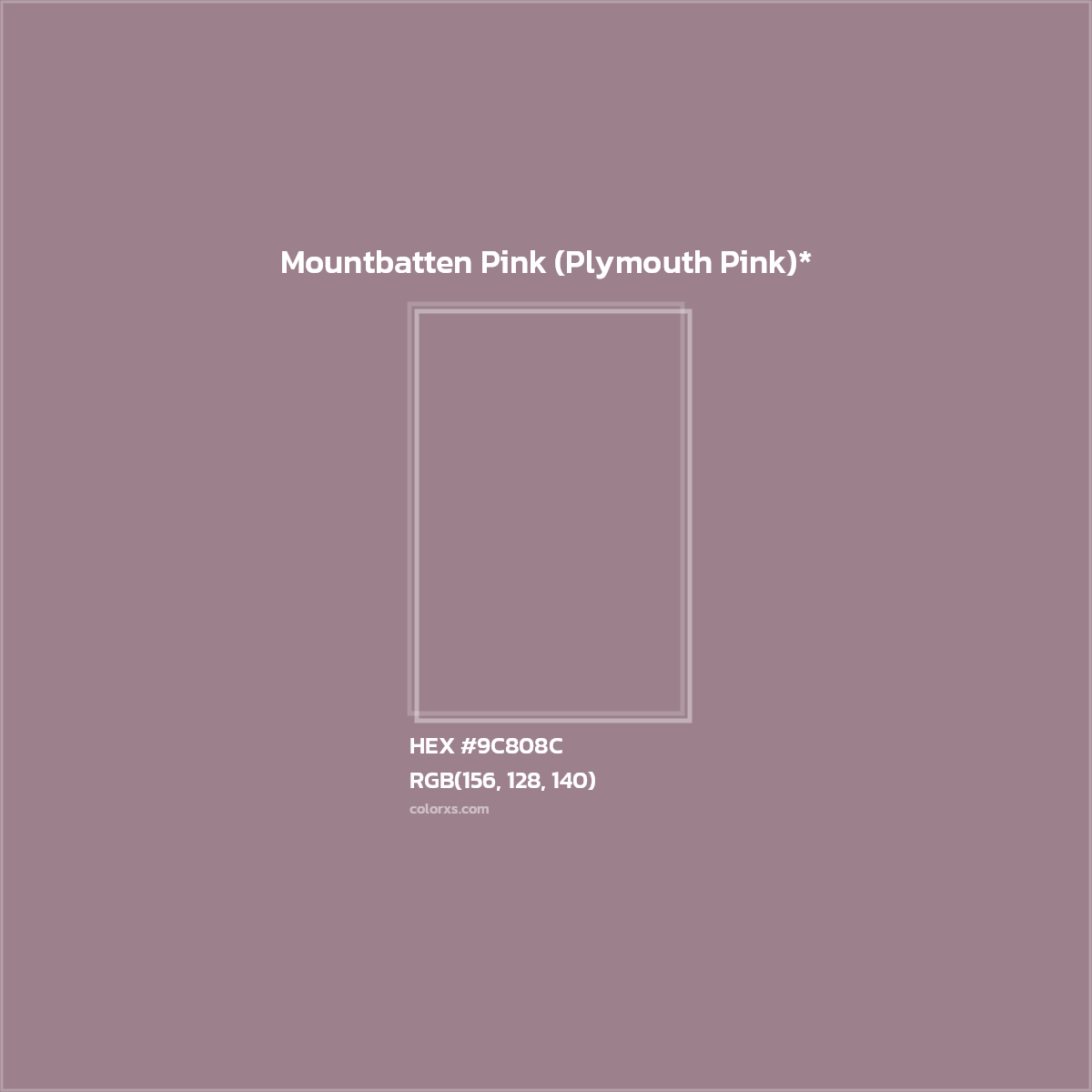 HEX #9C808C Color Name, Color Code, Palettes, Similar Paints, Images