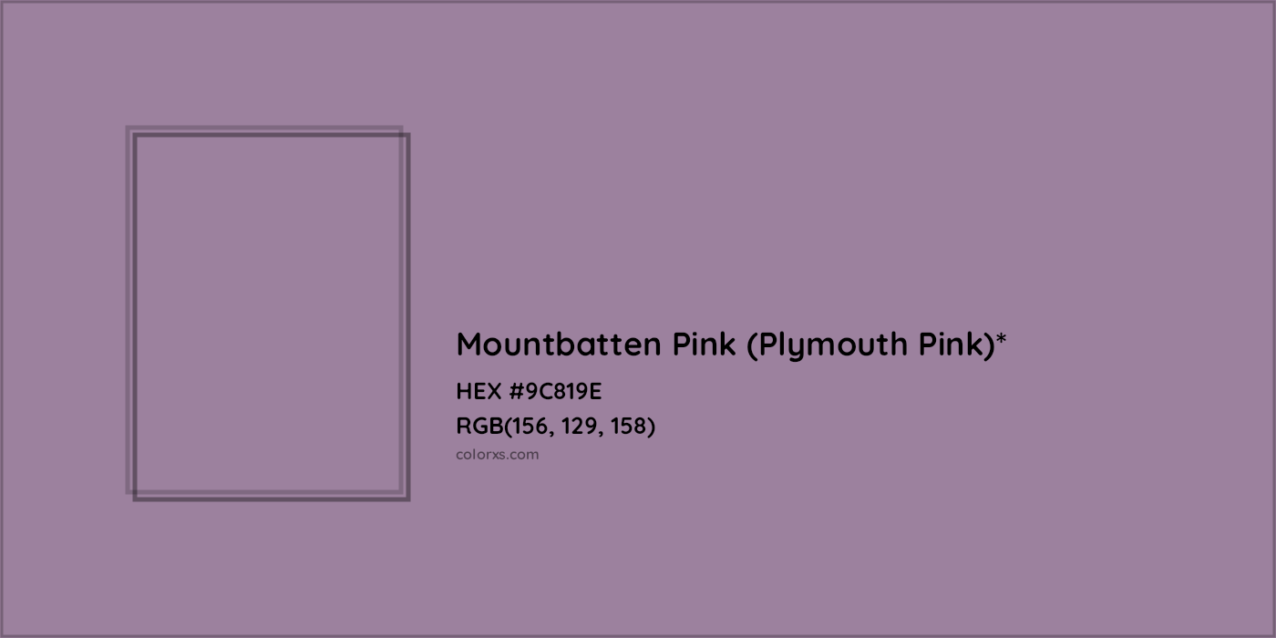 HEX #9C819E Color Name, Color Code, Palettes, Similar Paints, Images