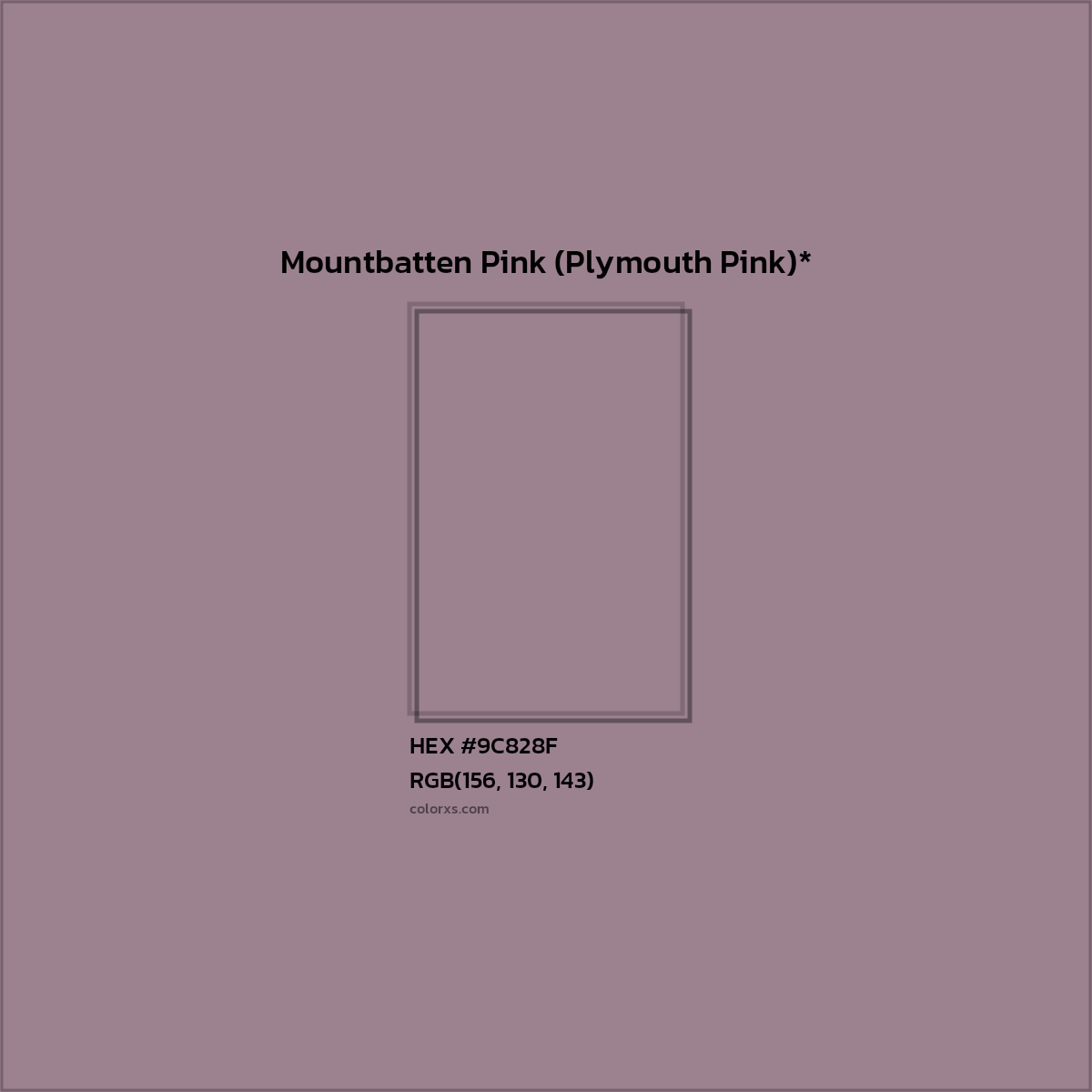 HEX #9C828F Color Name, Color Code, Palettes, Similar Paints, Images