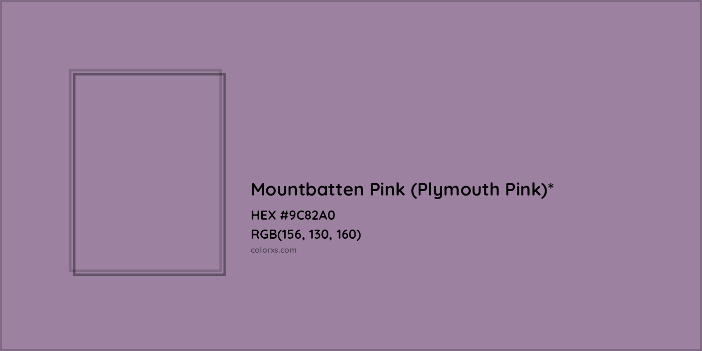 HEX #9C82A0 Color Name, Color Code, Palettes, Similar Paints, Images