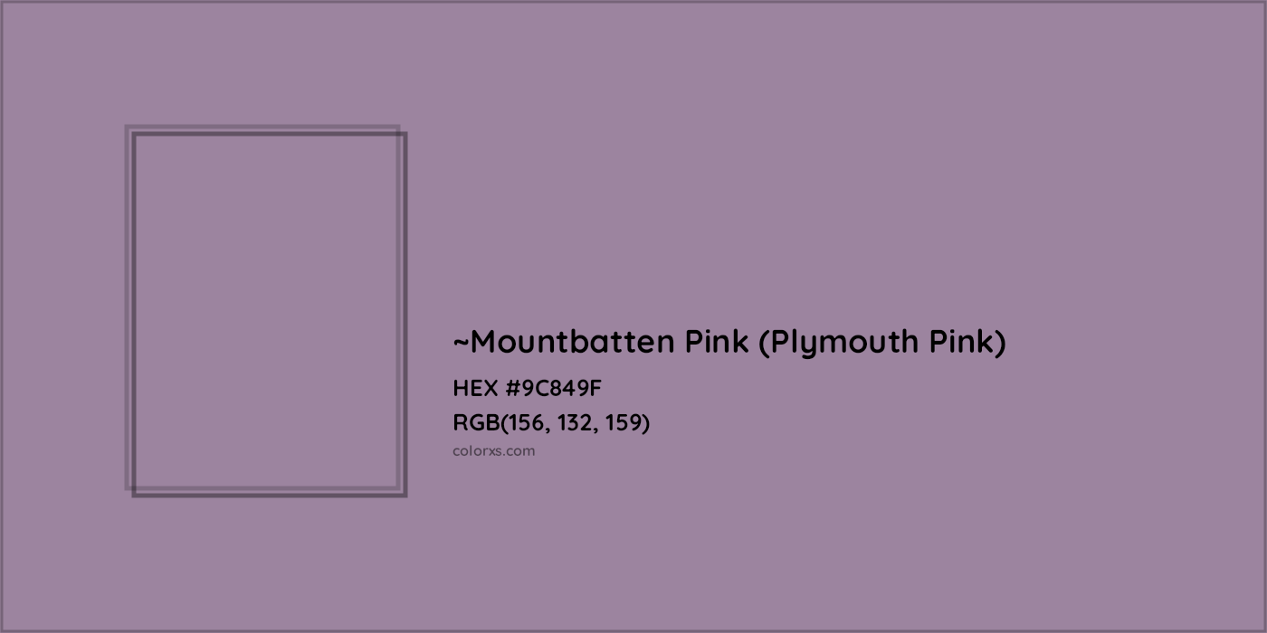 HEX #9C849F Color Name, Color Code, Palettes, Similar Paints, Images