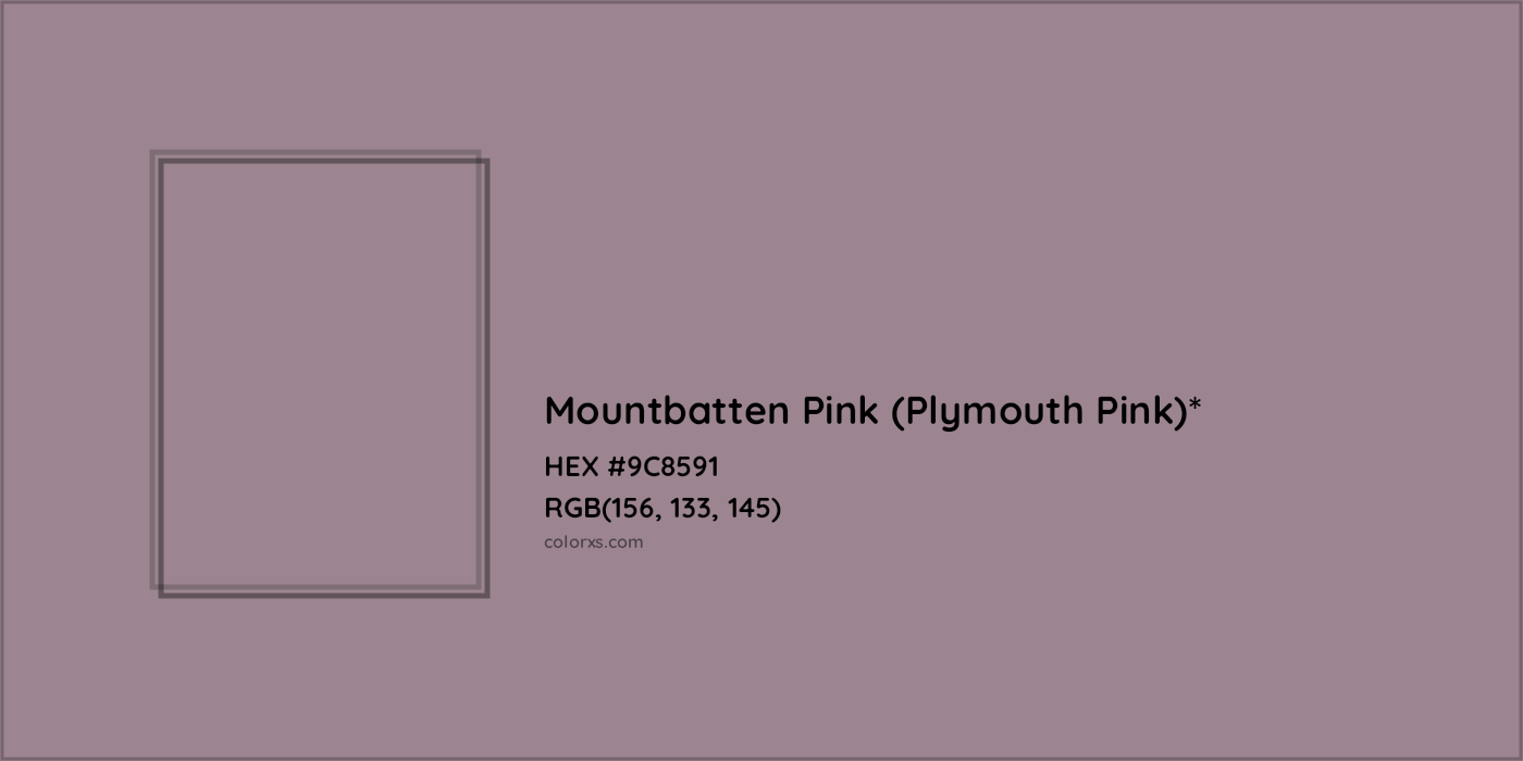 HEX #9C8591 Color Name, Color Code, Palettes, Similar Paints, Images