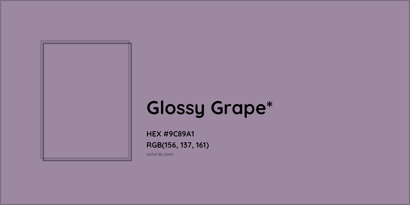 HEX #9C89A1 Color Name, Color Code, Palettes, Similar Paints, Images