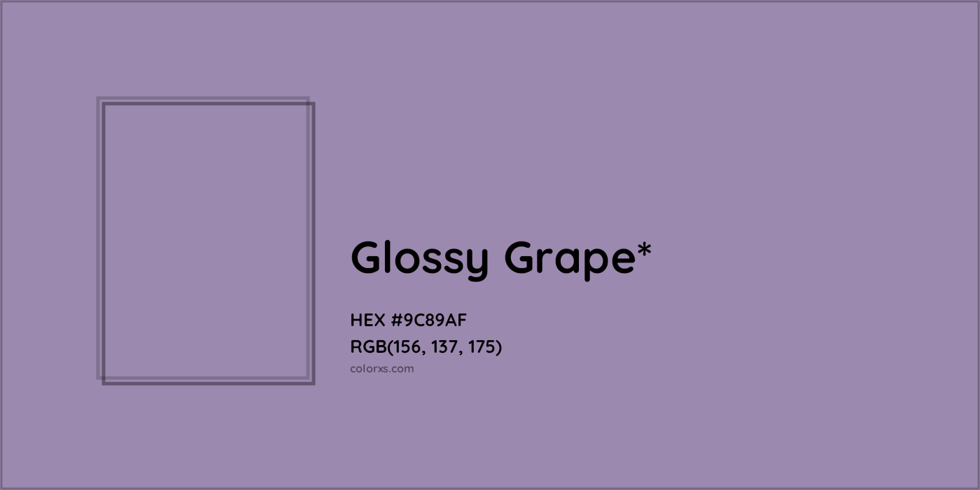 HEX #9C89AF Color Name, Color Code, Palettes, Similar Paints, Images