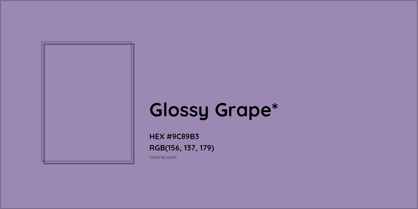 HEX #9C89B3 Color Name, Color Code, Palettes, Similar Paints, Images