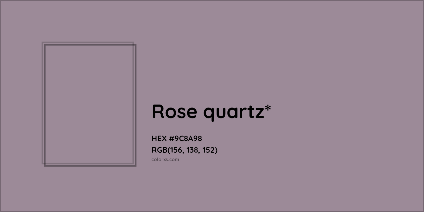 HEX #9C8A98 Color Name, Color Code, Palettes, Similar Paints, Images