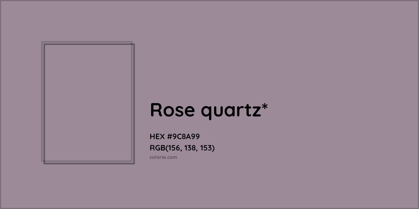 HEX #9C8A99 Color Name, Color Code, Palettes, Similar Paints, Images