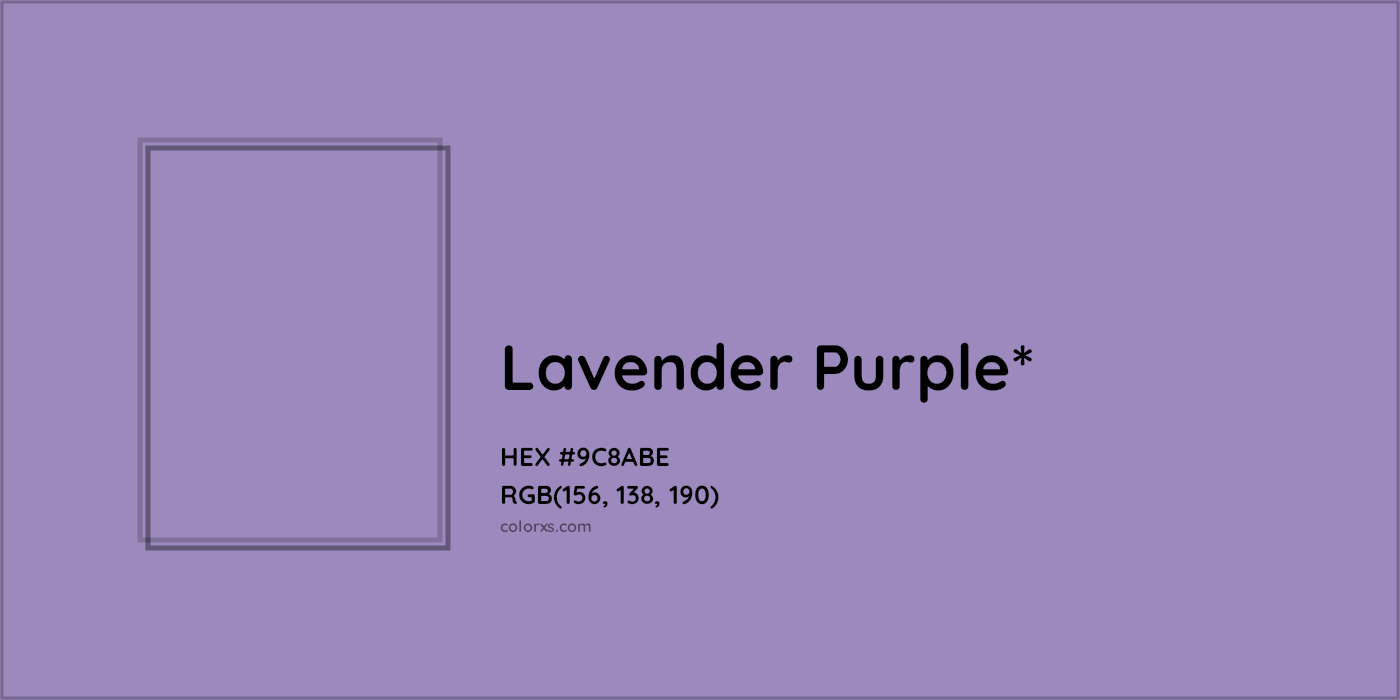 HEX #9C8ABE Color Name, Color Code, Palettes, Similar Paints, Images