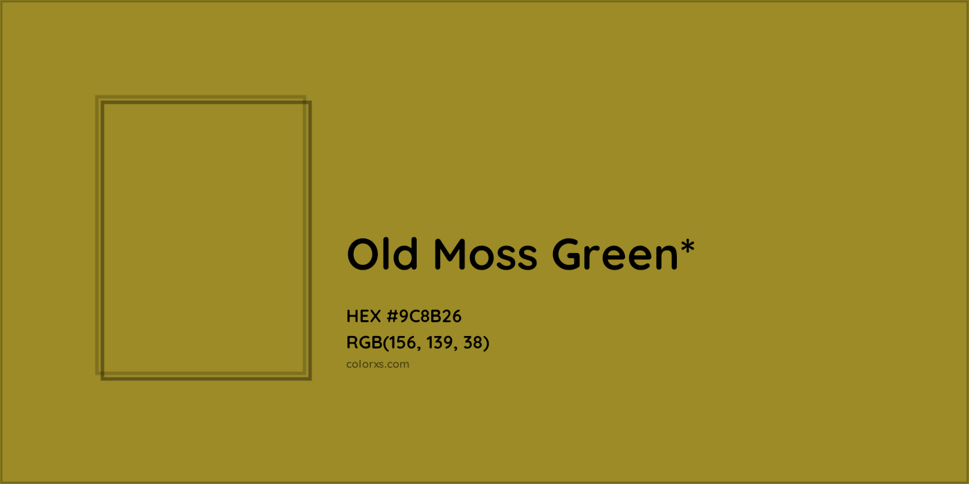 HEX #9C8B26 Color Name, Color Code, Palettes, Similar Paints, Images