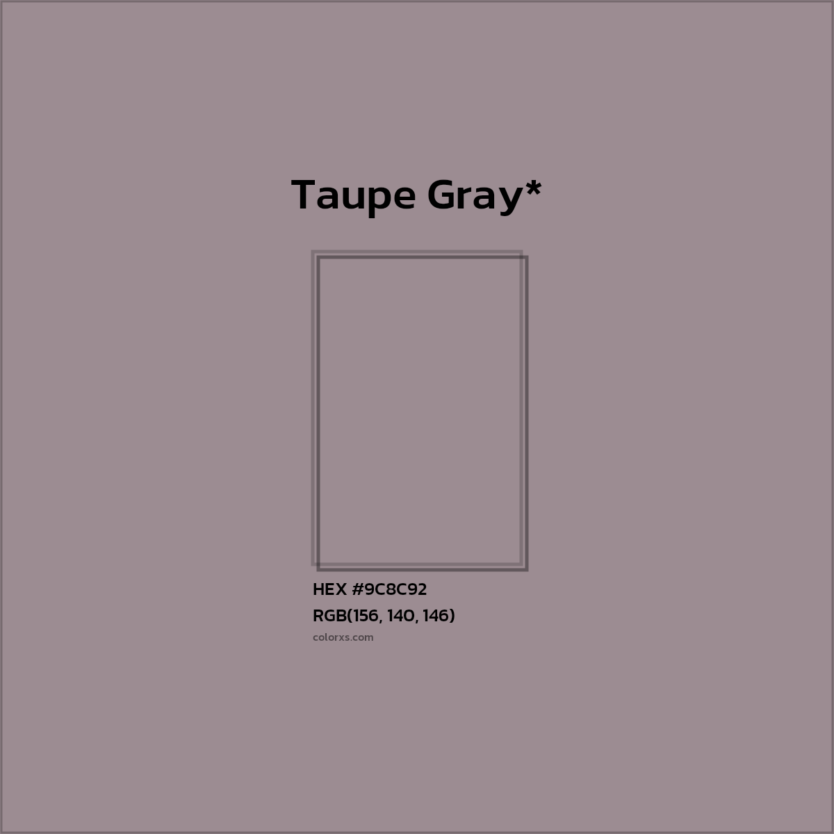 HEX #9C8C92 Color Name, Color Code, Palettes, Similar Paints, Images