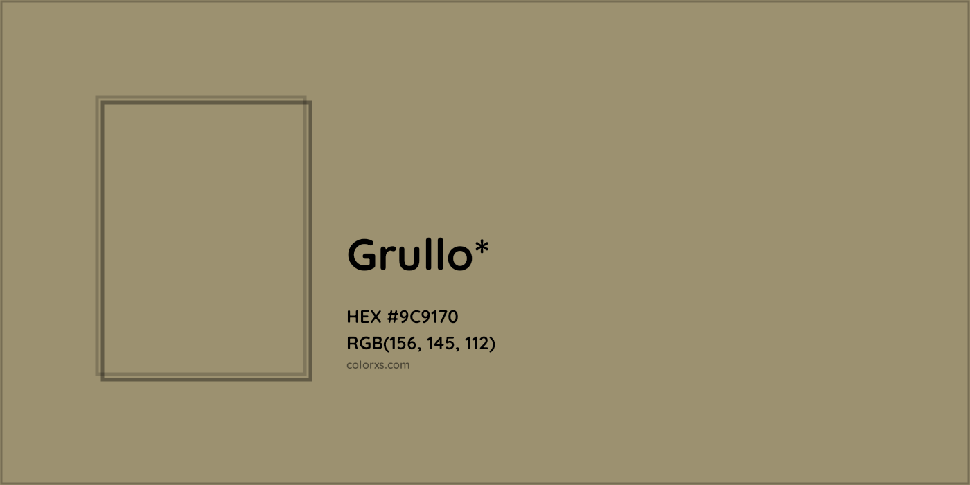 HEX #9C9170 Color Name, Color Code, Palettes, Similar Paints, Images
