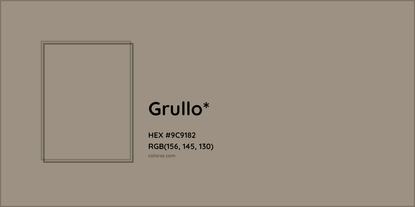 HEX #9C9182 Color Name, Color Code, Palettes, Similar Paints, Images