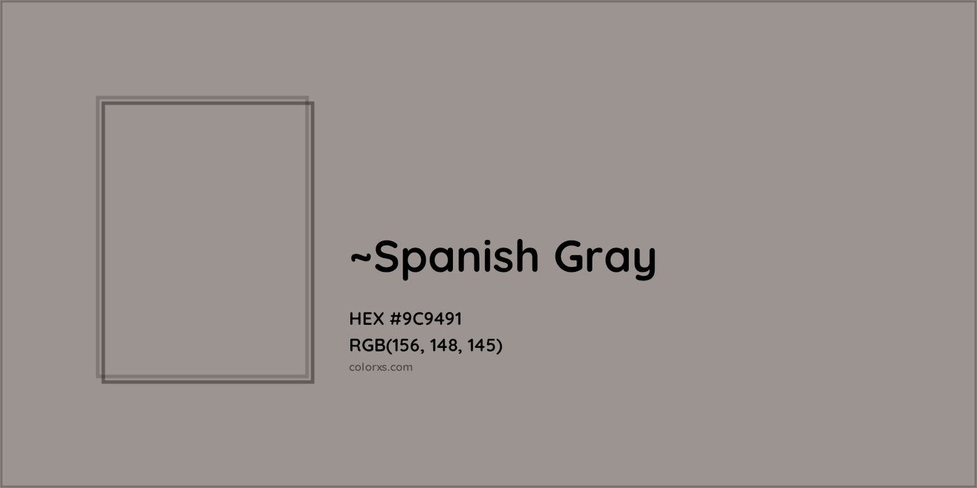 HEX #9C9491 Color Name, Color Code, Palettes, Similar Paints, Images