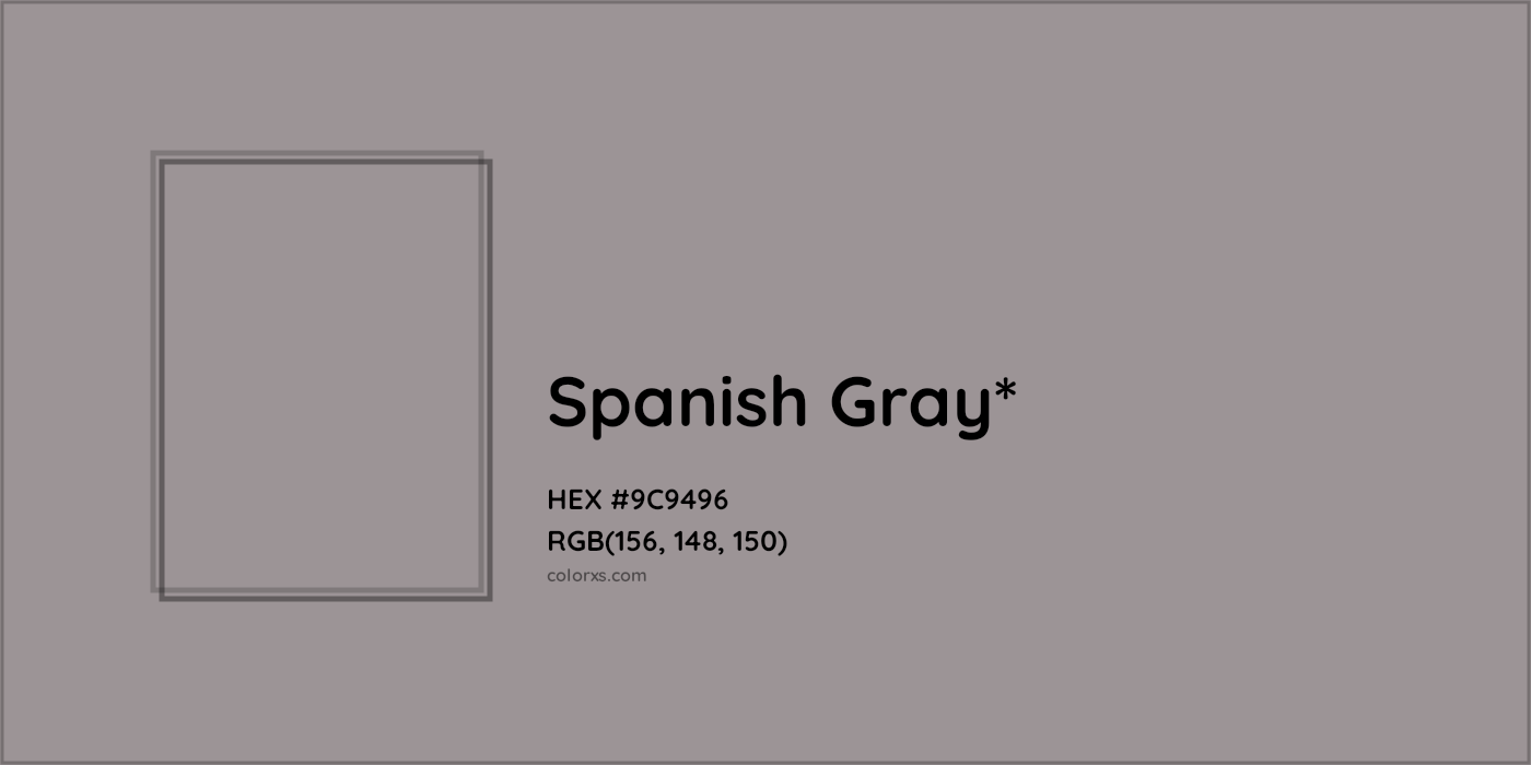 HEX #9C9496 Color Name, Color Code, Palettes, Similar Paints, Images