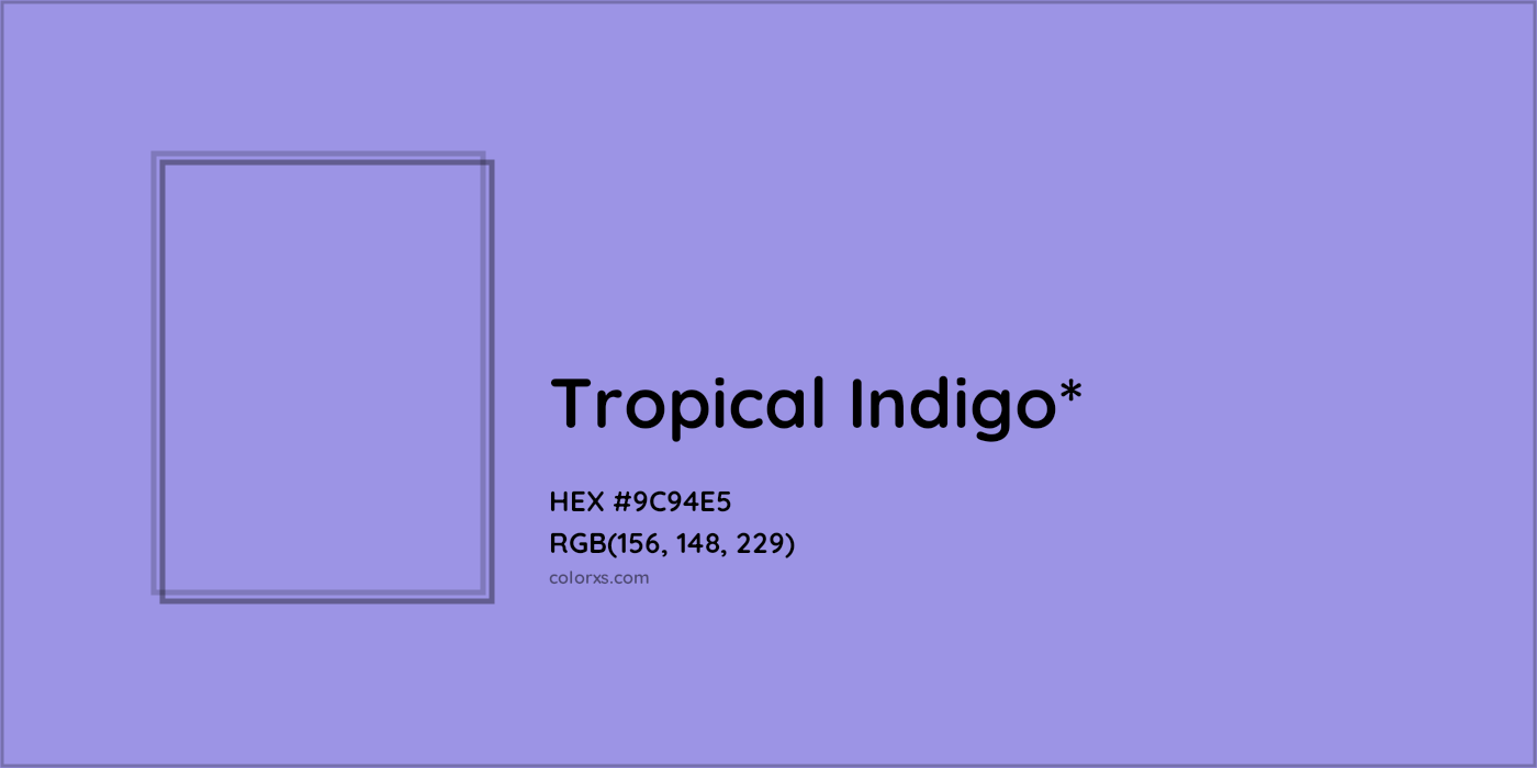 HEX #9C94E5 Color Name, Color Code, Palettes, Similar Paints, Images