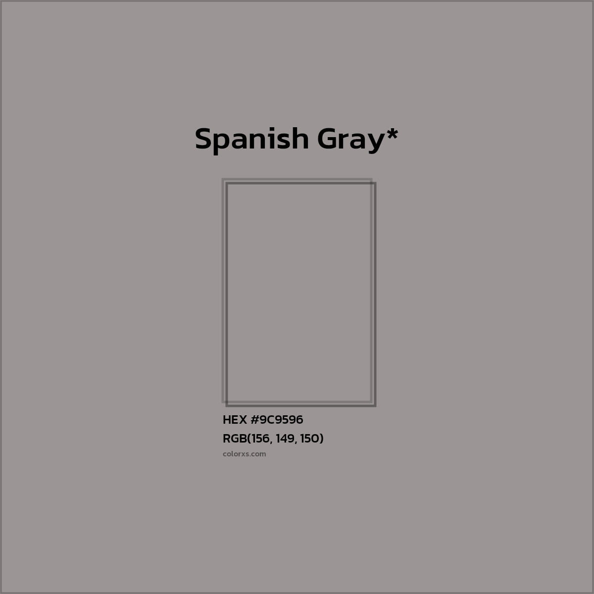 HEX #9C9596 Color Name, Color Code, Palettes, Similar Paints, Images