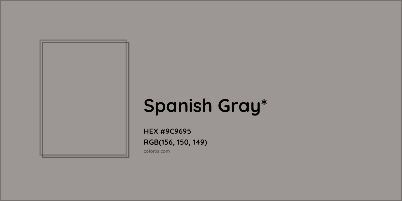 HEX #9C9695 Color Name, Color Code, Palettes, Similar Paints, Images