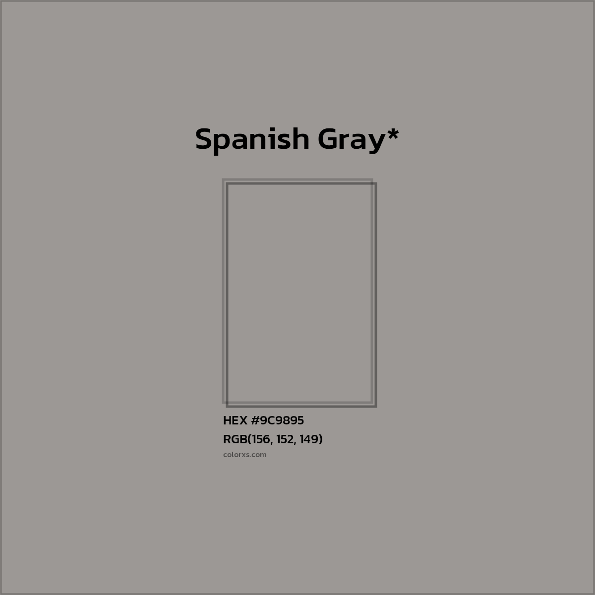 HEX #9C9895 Color Name, Color Code, Palettes, Similar Paints, Images