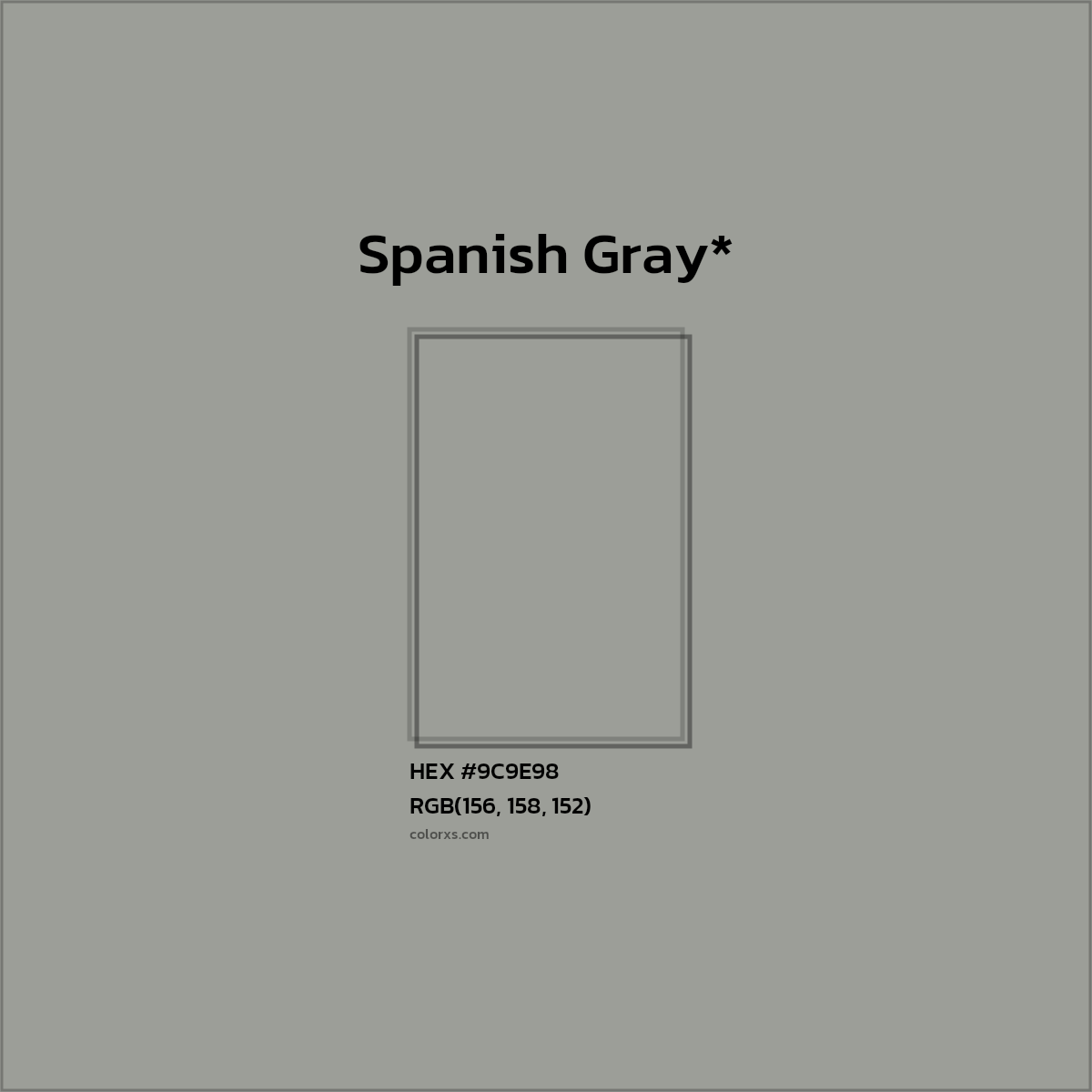HEX #9C9E98 Color Name, Color Code, Palettes, Similar Paints, Images